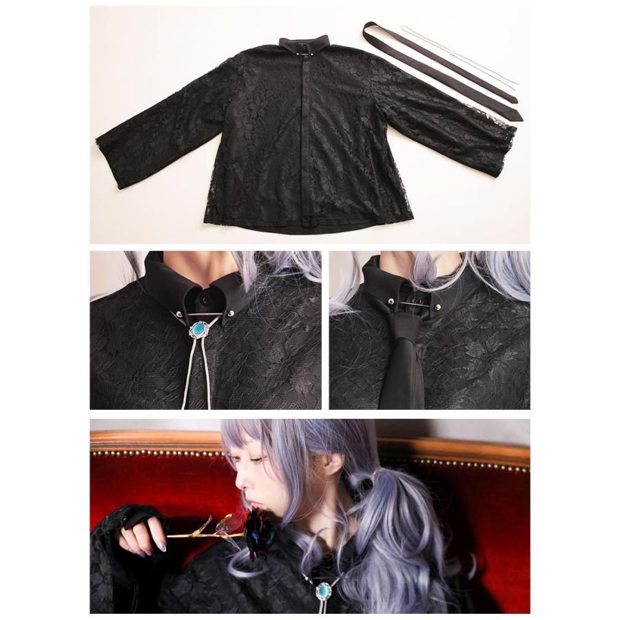 極美品　GIVENCHY ブラック レース シャツ　ジャケット　ブルゾン リブ イン コンフォート くぼっち☆とコラボ 大人の華やぎレースシャツ