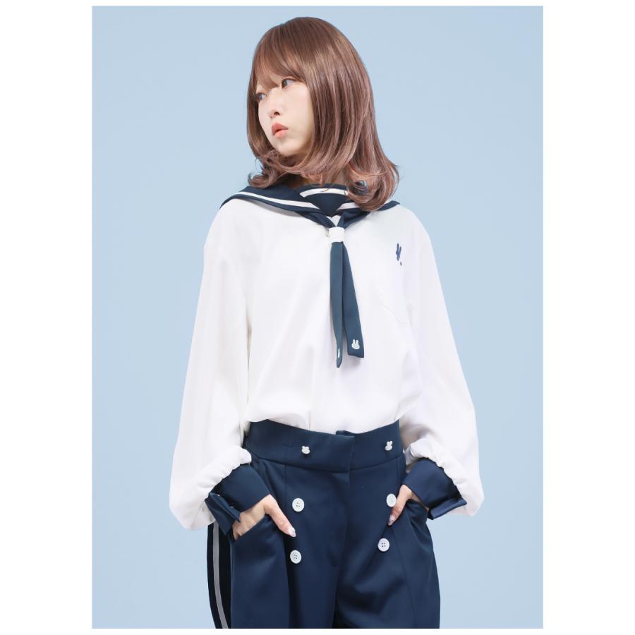 ari様　familiarセーラー風トップス　飛行機ロンT 2枚セット セーラー服 伝統美学 セーラー風長袖トップス 長袖 トップス/ブラウス