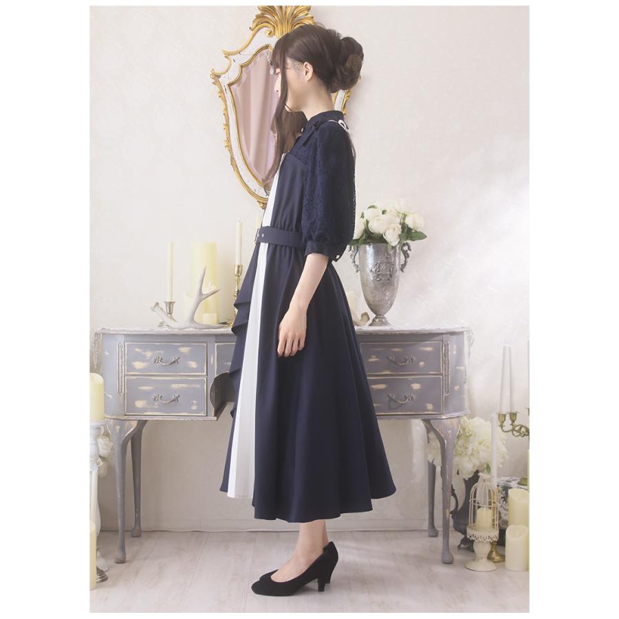最短即日出荷]七分袖 Favorite フェイバリット 小花アシンメトリー