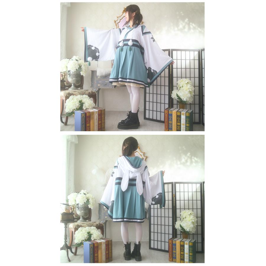 パーカー ユニセックス 和 袴 巫女 フード付き Favorite 