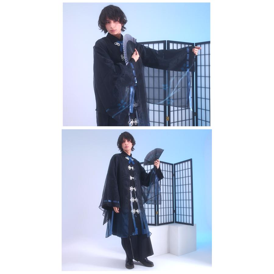 favorite 和風 羽織 シャツ セット Favoriteオリジナル＊幽けき水面の桜影 シャツと羽織の和洋折衷