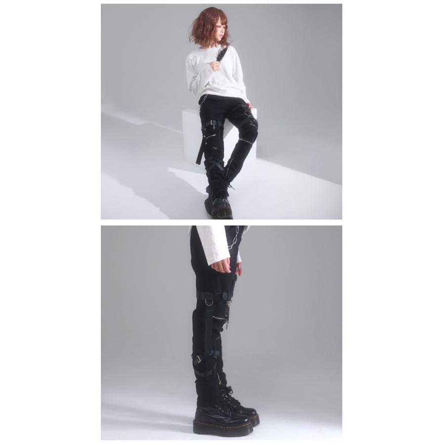 ブラック　ジーンズ　デニム　ギャル男　y2k サブカル　v系　ロック　ダメージ PIKO サーフ系 ギャル男 y2k ダメージ バックプリント デニム