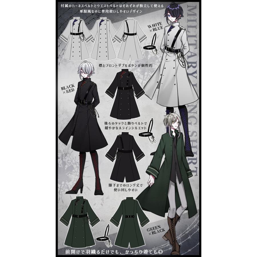 予約商品]シャツワンピ 立ち襟 開襟 Favorite フェイバリット 軍服風