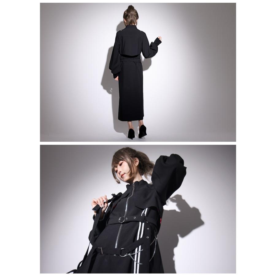 マキシ丈 重ね着風 スリット Favorite フェイバリット クール