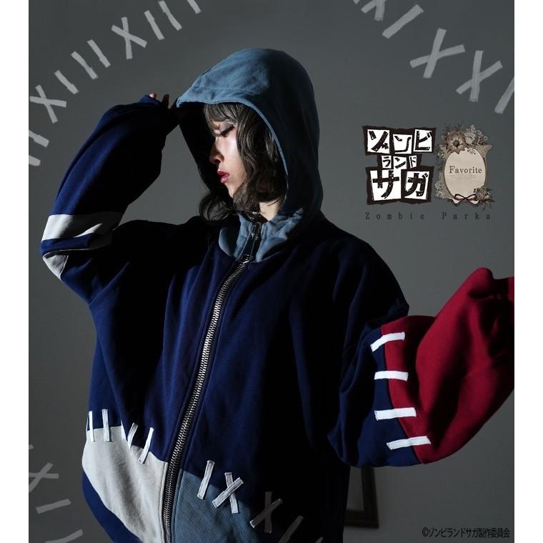 ゾンビランドサガ Favoriteコラボ第二弾 Favoriteオリジナルゾンビィパーカーネイビー グレー レッド19年12月新作上旬新作 Ffanime050navy ワンピース専門店 Favorite 通販 Yahoo ショッピング