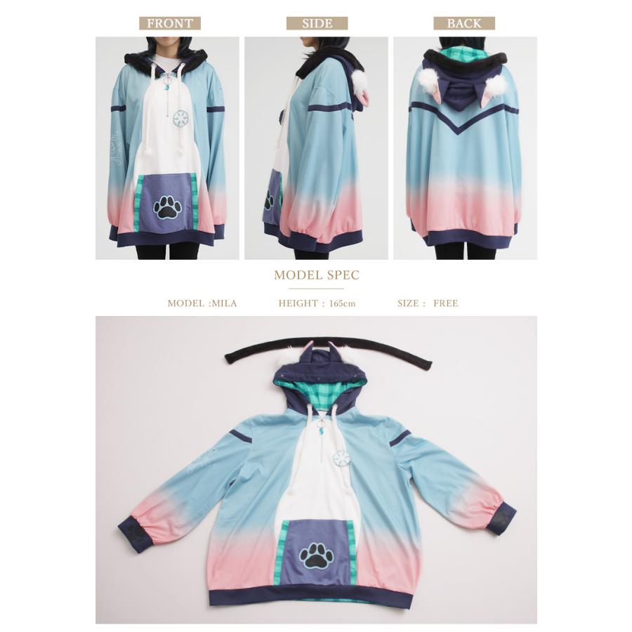 [最短即日出荷] Favorite  FLUFFY LANDさんコラボ　Caesarモチーフ＊ケモけもふっとパーカー[2025年3月下旬予約開始] |  | 14