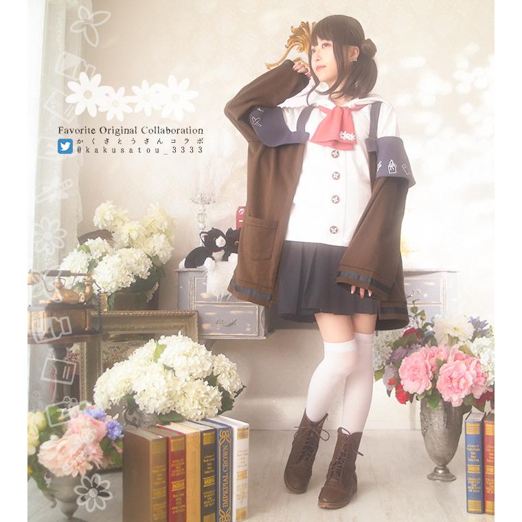 Favoriteオリジナルかくさとうさんデザインコラボ企画　オフショルダー猫さんパーカー2022年7月上旬予約開始 | ブランド登録なし