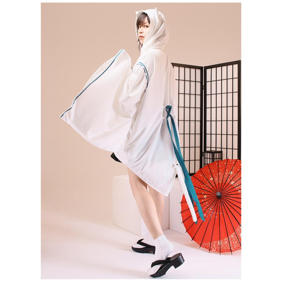 [最短即日出荷]迷子のしろねこさんコラボ　迷子の和風猫パーカー[2024年12月下旬予約開始] |  | 10