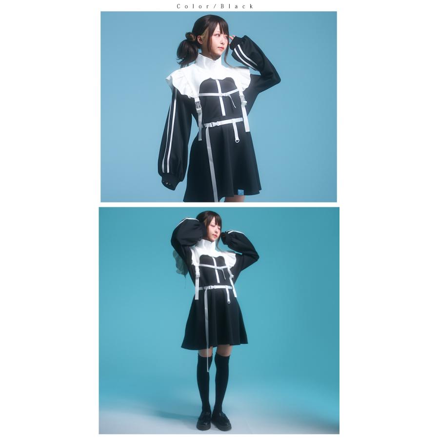 LLサイズ Favoriteフェイバリット MILOLIさん コラボ サブカル系 地雷系 量産型 原宿系 ロリータ 衣装 ワンピース セット エンジェル ハーネス |  | 10