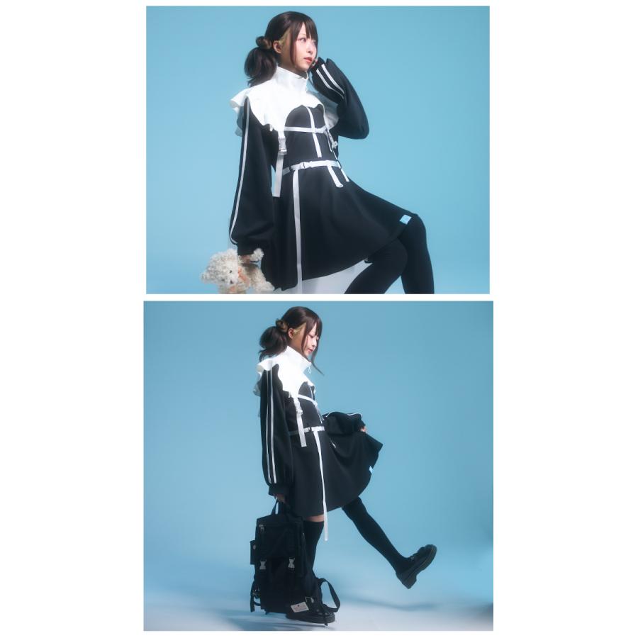 LLサイズ Favoriteフェイバリット MILOLIさん コラボ サブカル系 地雷系 量産型 原宿系 ロリータ 衣装 ワンピース セット エンジェル ハーネス |  | 14