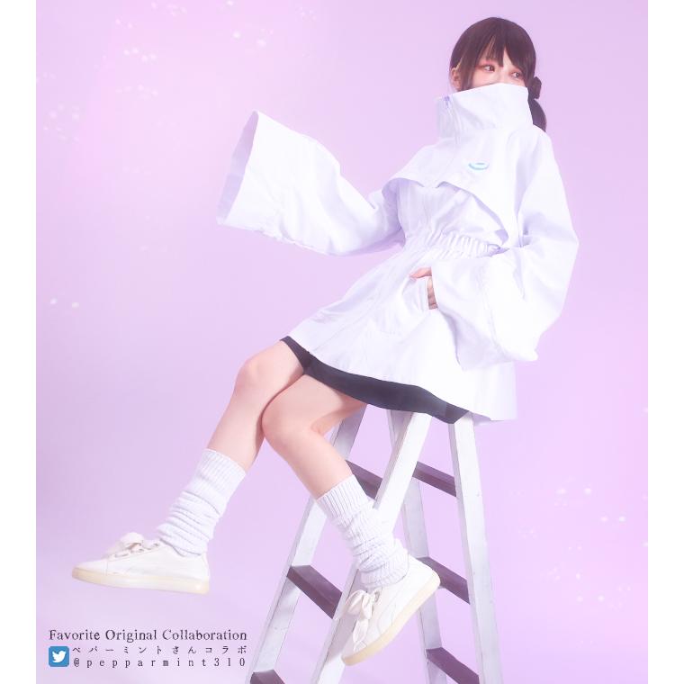 Favorite フェイバリット ペパーミントさん コラボ サブカル系 地雷系 原宿系 ユニセックス コート ジャケット Moon Angel Coat | 