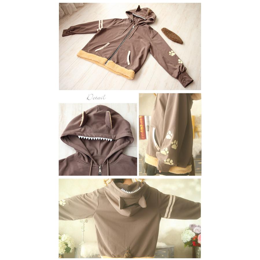 ＊Favoriteオリジナル＊mocoさんコラボ＊もふもふオオカミパーカー【2022年9月中旬新作】 |  | 04