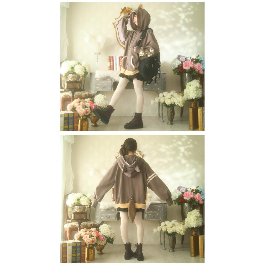 ＊Favoriteオリジナル＊mocoさんコラボ＊もふもふオオカミパーカー【2022年9月中旬新作】 |  | 05