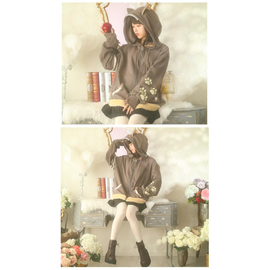 ＊Favoriteオリジナル＊mocoさんコラボ＊もふもふオオカミパーカー【2022年9月中旬新作】 |  | 06