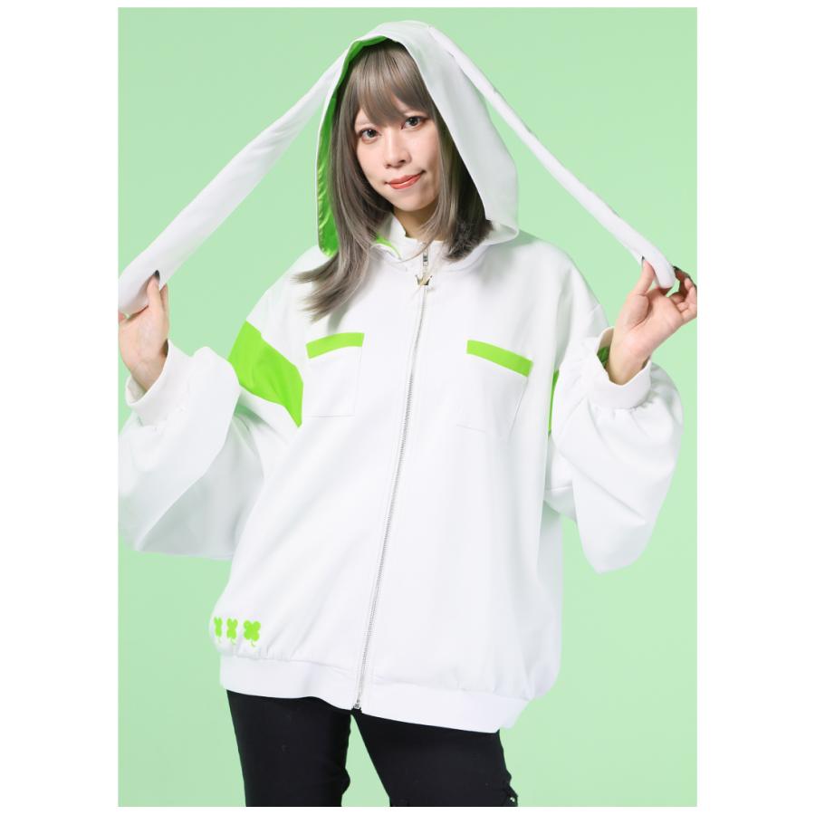 TO BE CHICネップボーダージャージパーカー新品未使用 愛咲よつのはコラボ うしゃ耳ゆるっとジャージパーカー ｜ Favorite