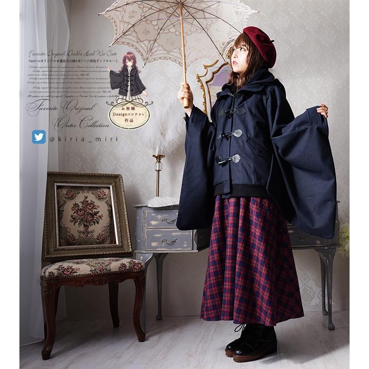 Designコンテスト作品 ネイビー 和洋折衷 Favoriteオリジナルユニセックスの和袖ダッフルコート 19年11月新作中旬新作 Fftw005navy ワンピース専門店 Favorite 通販 Yahoo ショッピング