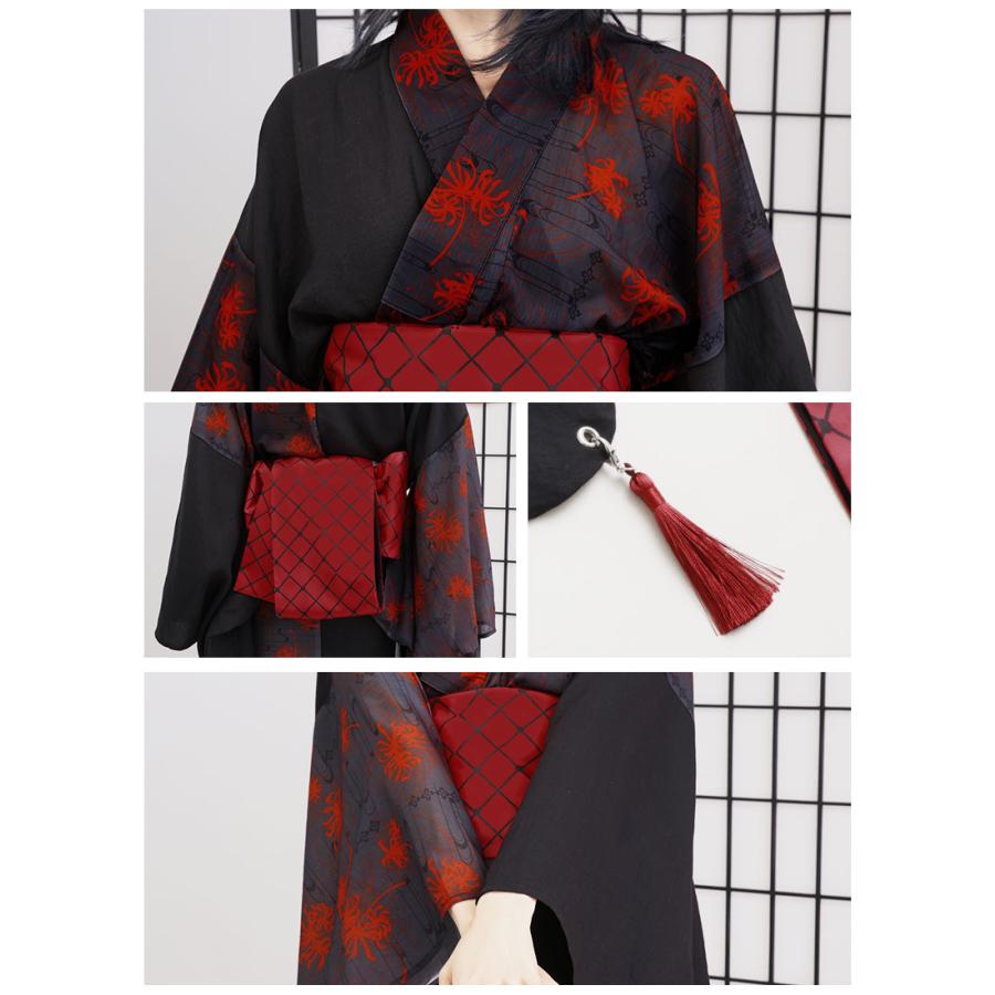 予約商品]浴衣 和袖 彼岸花 モダン Favorite フェイバリット