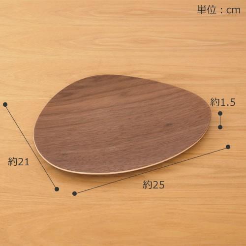 次回入荷未定】木製 食器 皿 プレート 平皿 取り皿 マロン型 日本製