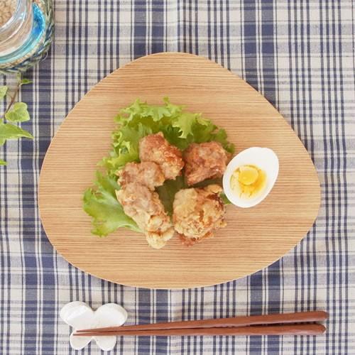 取扱終了】木製 食器 皿 プレート 平皿 取り皿 マロン型 日本製