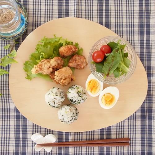 次回入荷未定】木製 食器 皿 プレート ワンプレート マロン型 日本製