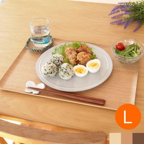 取扱終了】トレー 木製 おしゃれ お盆 カフェトレー 長方形 39.5cm