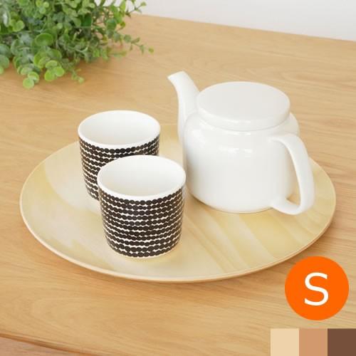 次回入荷未定】トレー 木製 お盆 丸盆 円形 29.5cm 丸 日本製 カフェ