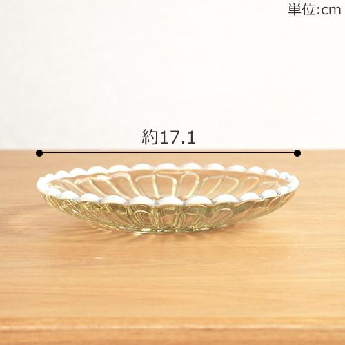 廣田硝子 ＼12/5〜7はポイント10倍／ 廣田硝子 雪の花 デザートトレー