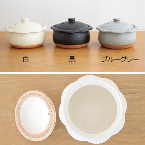 5/1はポイント10倍/ 土鍋 1人用 18cm ココット鍋 陶器 花 5/1はポイント10倍/ 土鍋 1人用 18cm ココット鍋 陶器 花