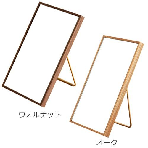 取扱終了】卓上ミラー 木製 折りたたみ スクエア おしゃれ 鏡 壁掛け