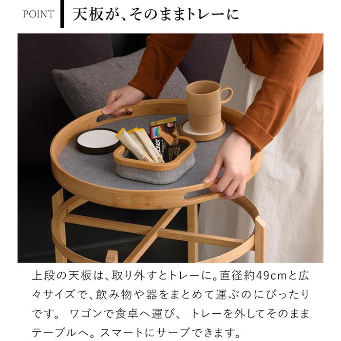 リバーテーブル　レジンテーブル　サイドテーブル　キャスター付き　キッチンワゴン DORIS（ドリス） サイドテーブル キャスター付きサイドテーブル