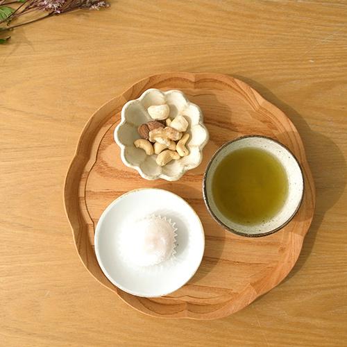 3/5はポイント10倍／ 四十沢木材工芸 KITO 輪花盆 中 ケヤキ 選べる