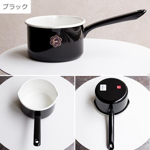 月兎印 ミルクパン 14cm 1.2L IH対応 ホーロー 琺瑯 日本製 鍋 片手鍋