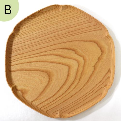 2/8はポイント10倍／ 四十沢木材工芸 KITO 雪輪盆 大 ケヤキ 選べる