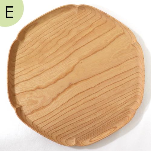 四十沢木材工芸 KITO 雪輪盆 大 ケヤキ 選べる 木目 1点もの 日本製