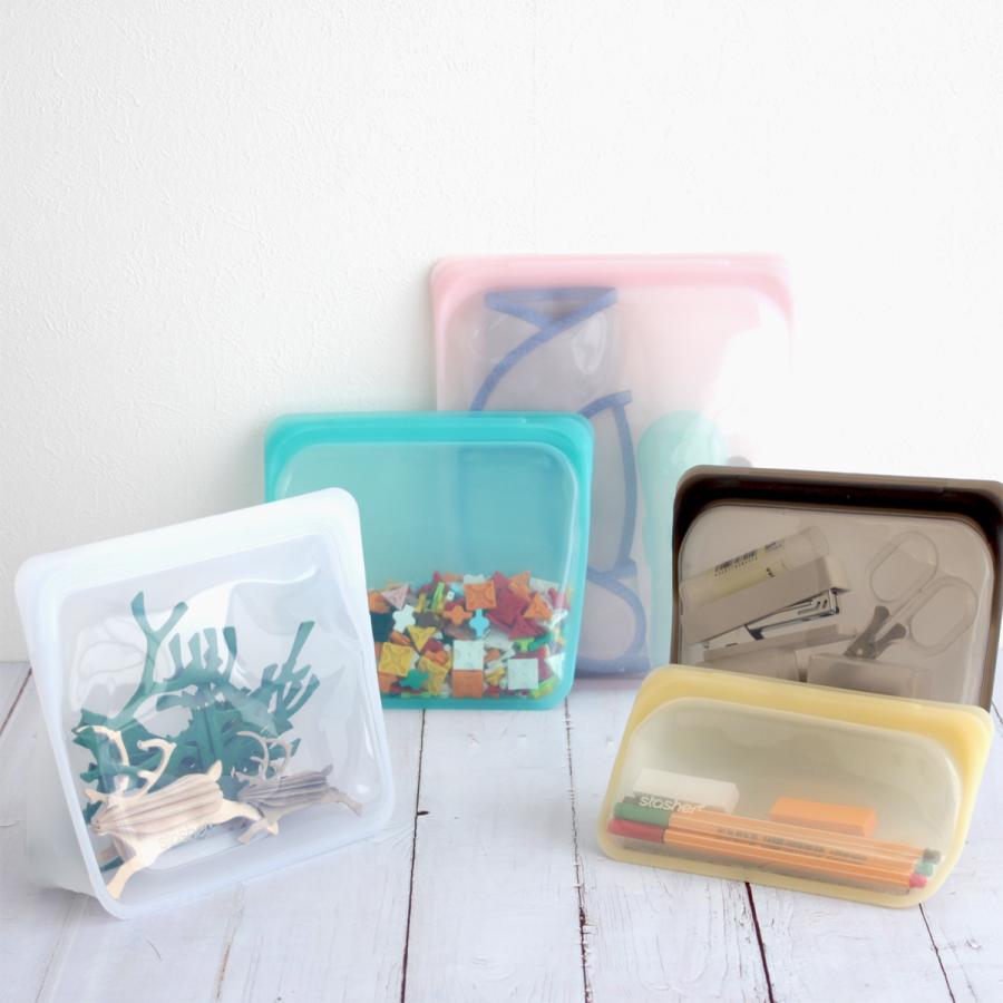 stasher（スタッシャー） シリコンバッグ ハーフガロン L 1.92L 保存