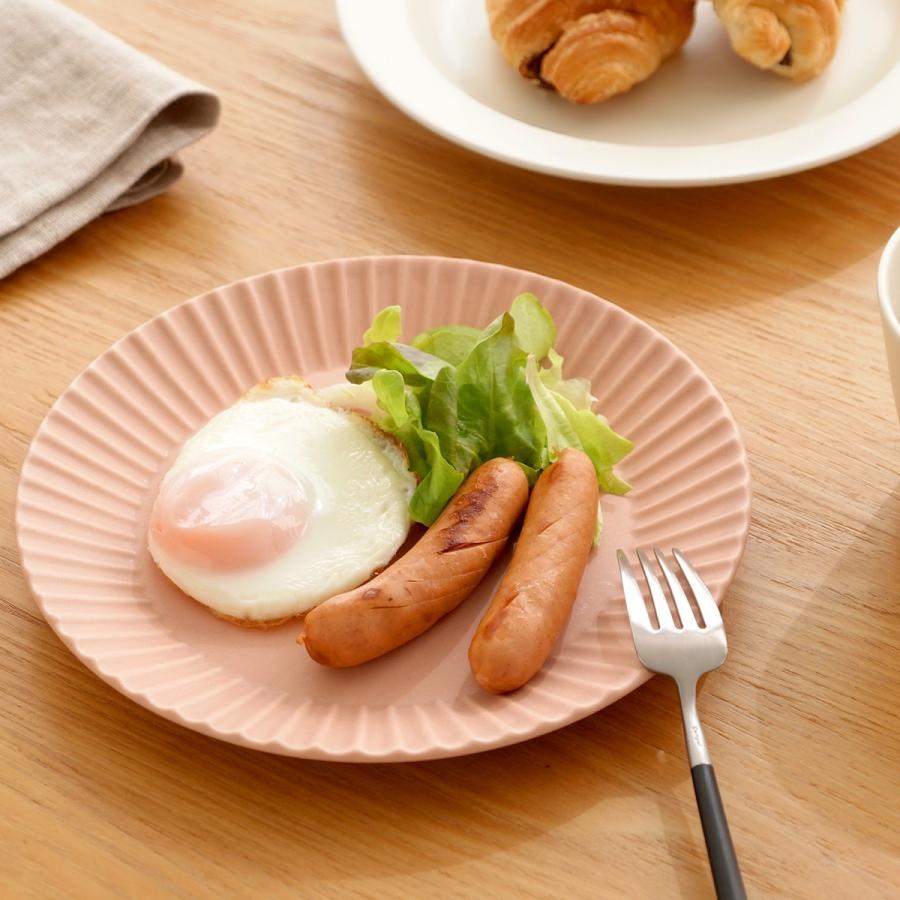 SAKUZAN ストライプ Stripe 丸皿 M 18.7cm プレート 作山窯 美濃焼