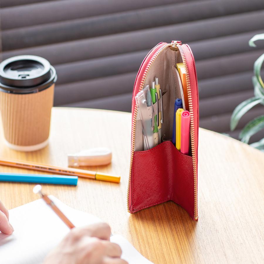 Corale コラーレ 立つペンケース スタンドペンケース 革 本革 ペンスタンド ペンケース レディース おしゃれ プレゼント 立つ筆箱 Favoritestyle キッチン 雑貨 通販 Yahoo ショッピング