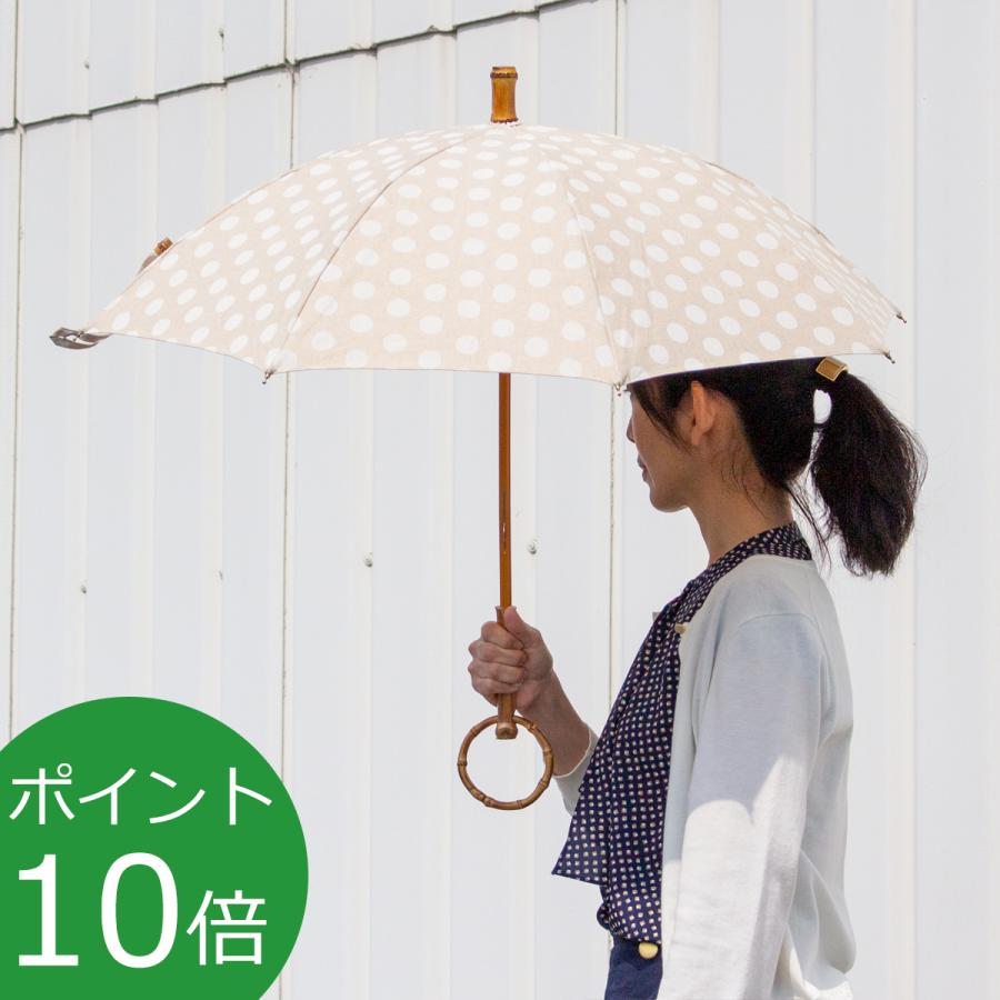 日傘 ブランド Lo 030 Mer So 030 Sur Uvカット おしゃれ シュールメール シンプル ドット バンブー 折りたたみ傘 日本製 水玉透かし柄 竹ハンドル 長傘 黒無地 送料無料 一部地域を除く シュールメール
