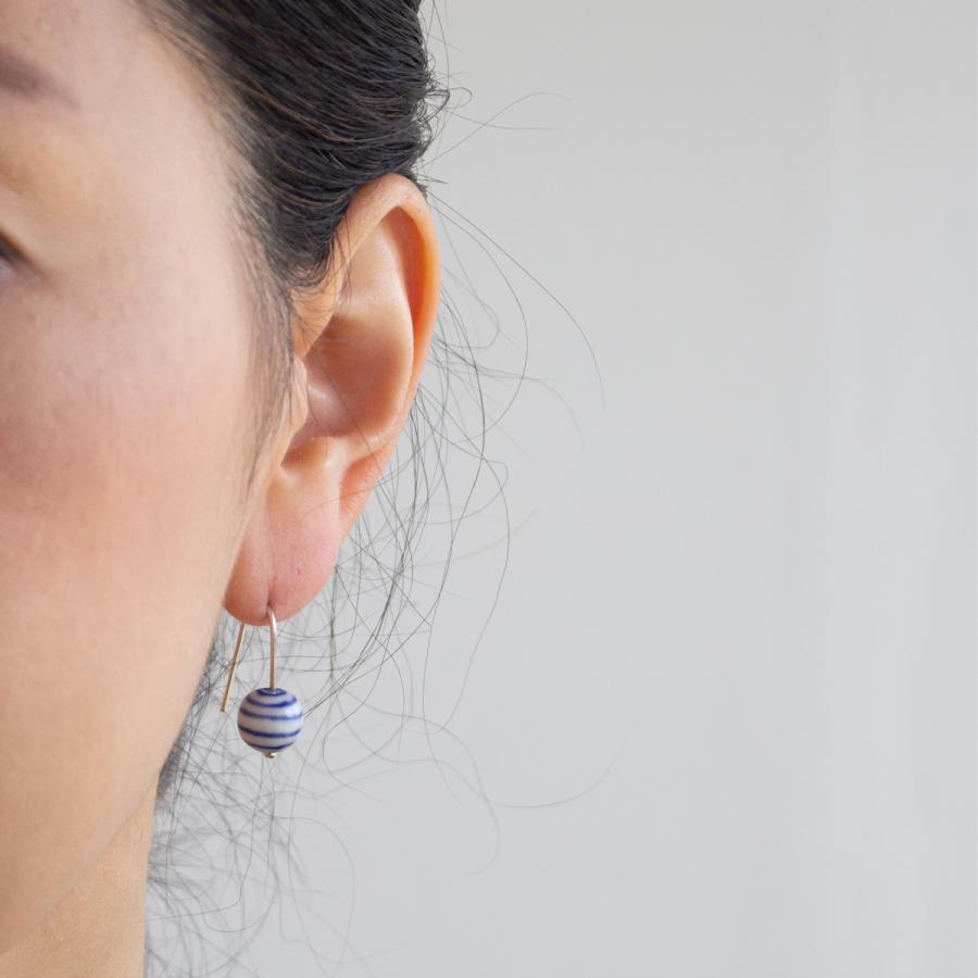 Anne Black アンヌ・ブラック ピアス レディース stripes ストライプ フックピアス アンヌブラック stripes hook earring_5