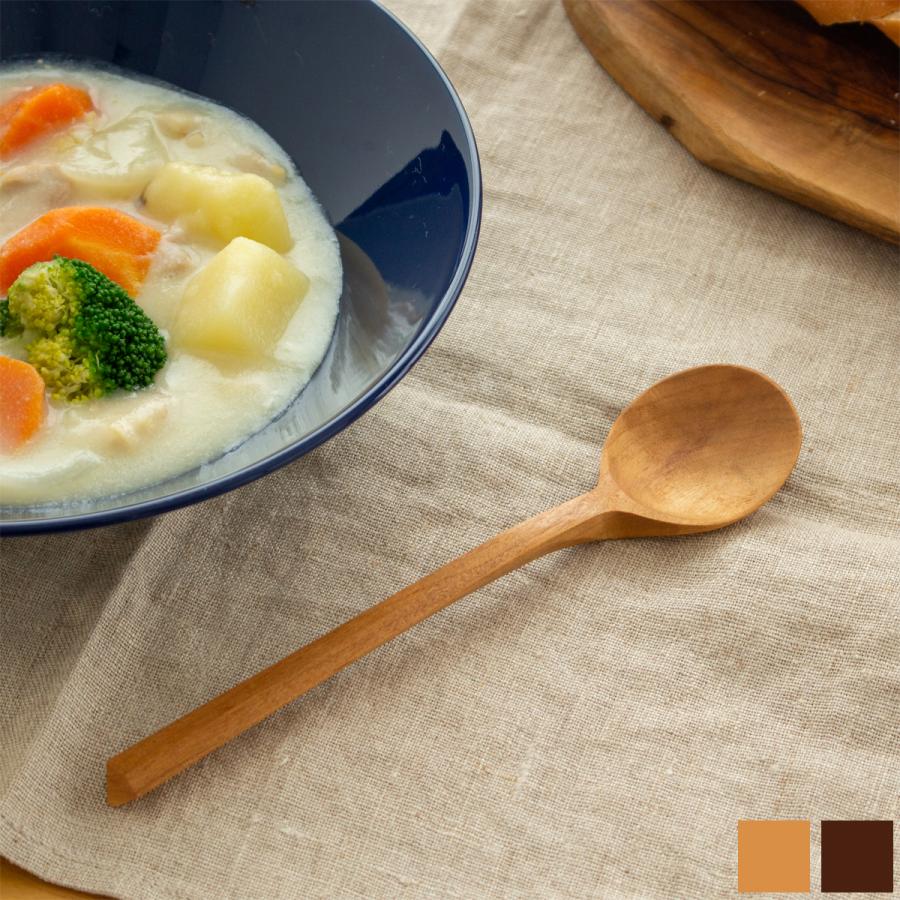 取扱終了】スープスプーン 木製 おしゃれ ラウンドスプーン スプーン