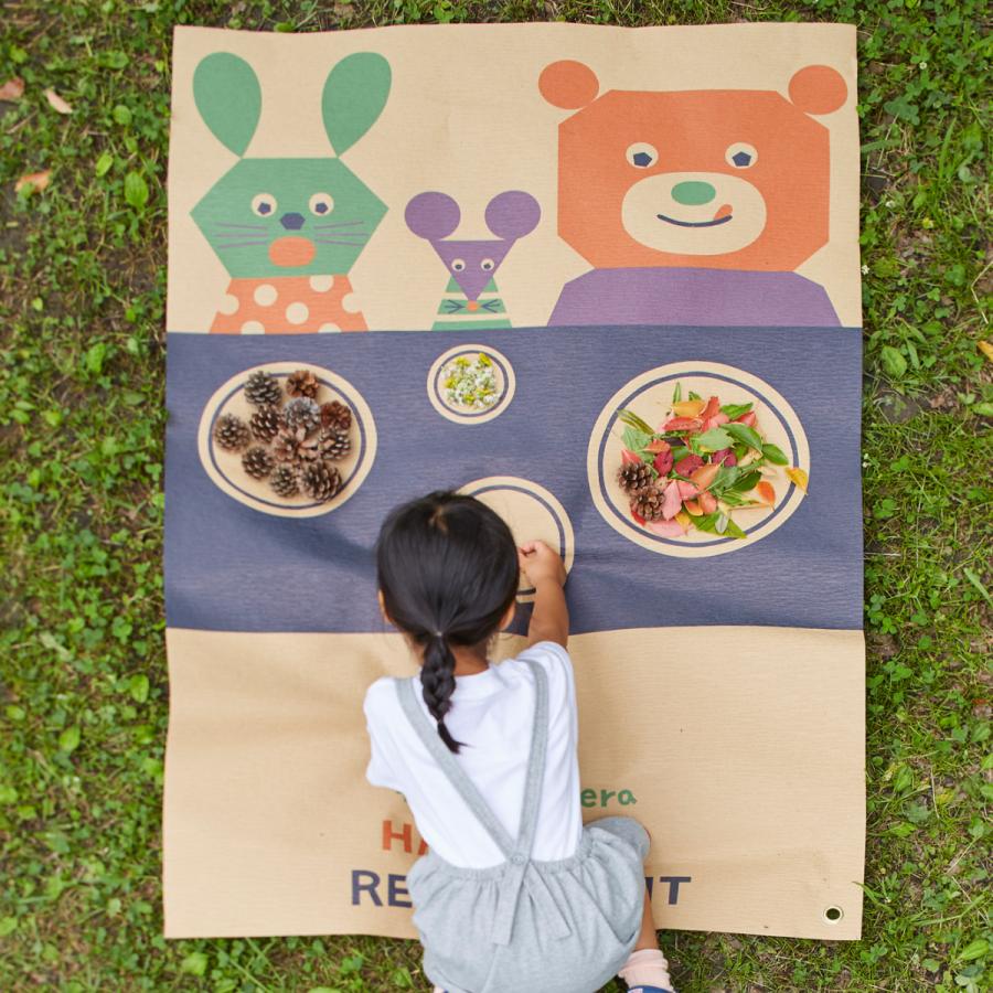 レジャーシート crep ピクニックラグ M コラボ 90×135 はらぺこレストラン かおラグ 子供 ピクニック アウトドア 日本製 |  | 12