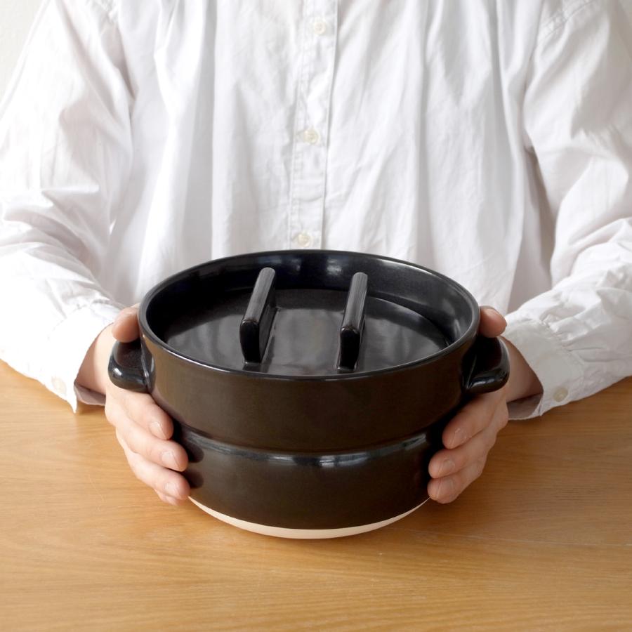 かもしか道具店 ごはんの鍋3点セット ごはんのしゃもじ 食器のふきん 3合炊き 日本製 土鍋 萬古焼 | かもしか道具店 | 11
