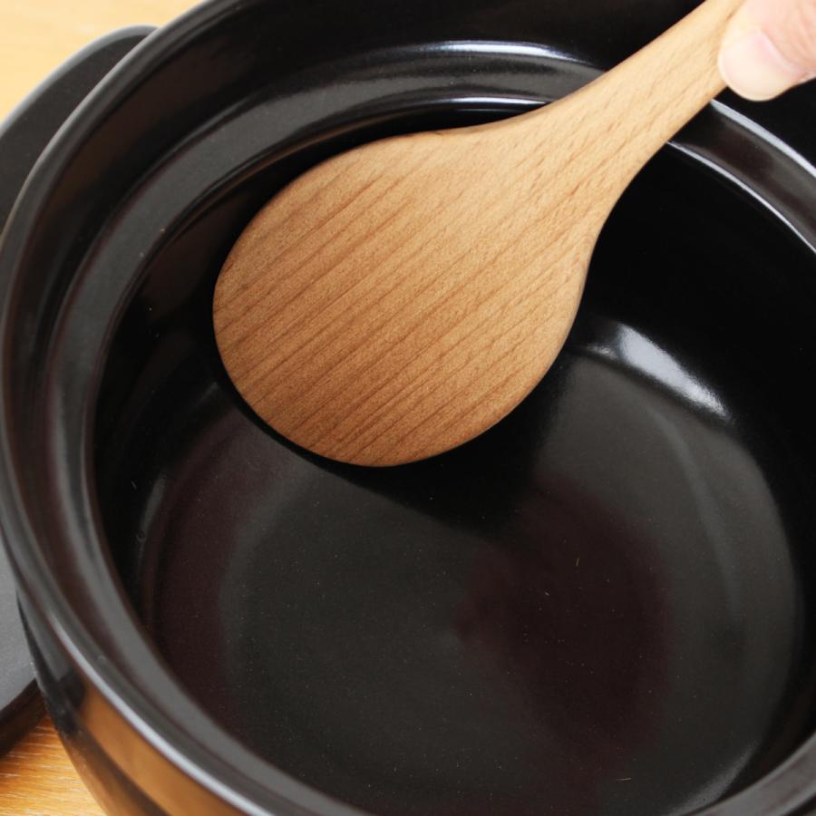 かもしか道具店 ごはんの鍋3点セット ごはんのしゃもじ 食器のふきん 3合炊き 日本製 土鍋 萬古焼 | かもしか道具店 | 13