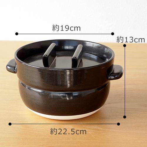 かもしか道具店 ごはんの鍋3点セット ごはんのしゃもじ 食器のふきん 3合炊き 日本製 土鍋 萬古焼 | かもしか道具店 | 06
