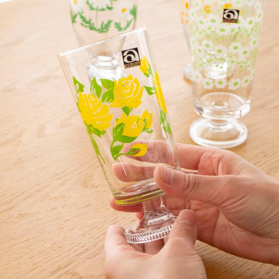 ADERIA アデリアレトロ 脚付きグラス グラス 昭和レトロ タンブラー