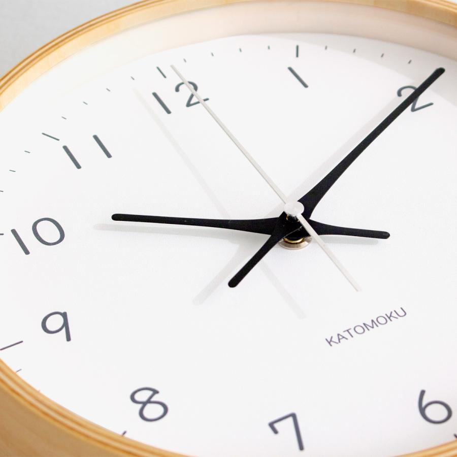 加藤木工 カトモク 掛け時計 KATOMOKU plywood wall clock 22 ナチュラル 掛時計 木製 電波時計 スイープムーブメント 日本製 KM-121｜favoritestyle｜07