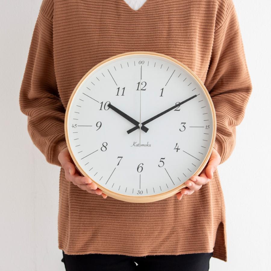 加藤木工 カトモク 掛け時計 KATOMOKU plywood wall clock 18 掛時計