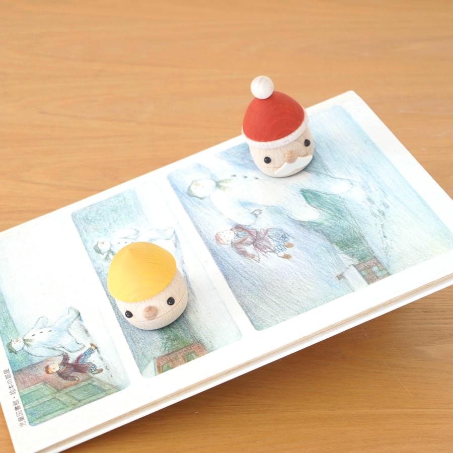 ＼1/25はポイント10倍／ こまむぐ どんぐりサンタ Aセット サンタ・坂・どんぐり1個 セット 木のおもちゃ 木製 知育 玩具 日本製 おもちゃのこまーむ
