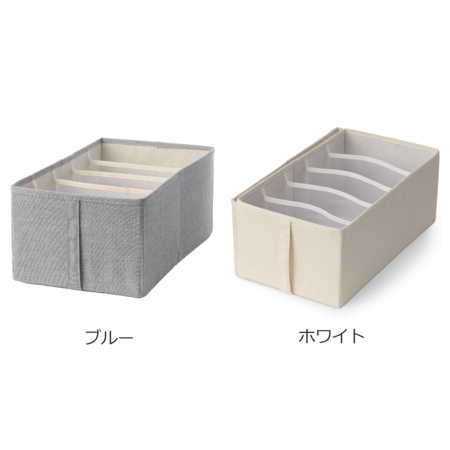 ＼2/15はポイント10倍／ [正規代理店] Gudee グディ 収納ボックス 布 折りたたみ 仕切りケース 5マス 持ち手付き 衣類収納ケース 収納 ALFIO GudeeLife | GUDEE | 07