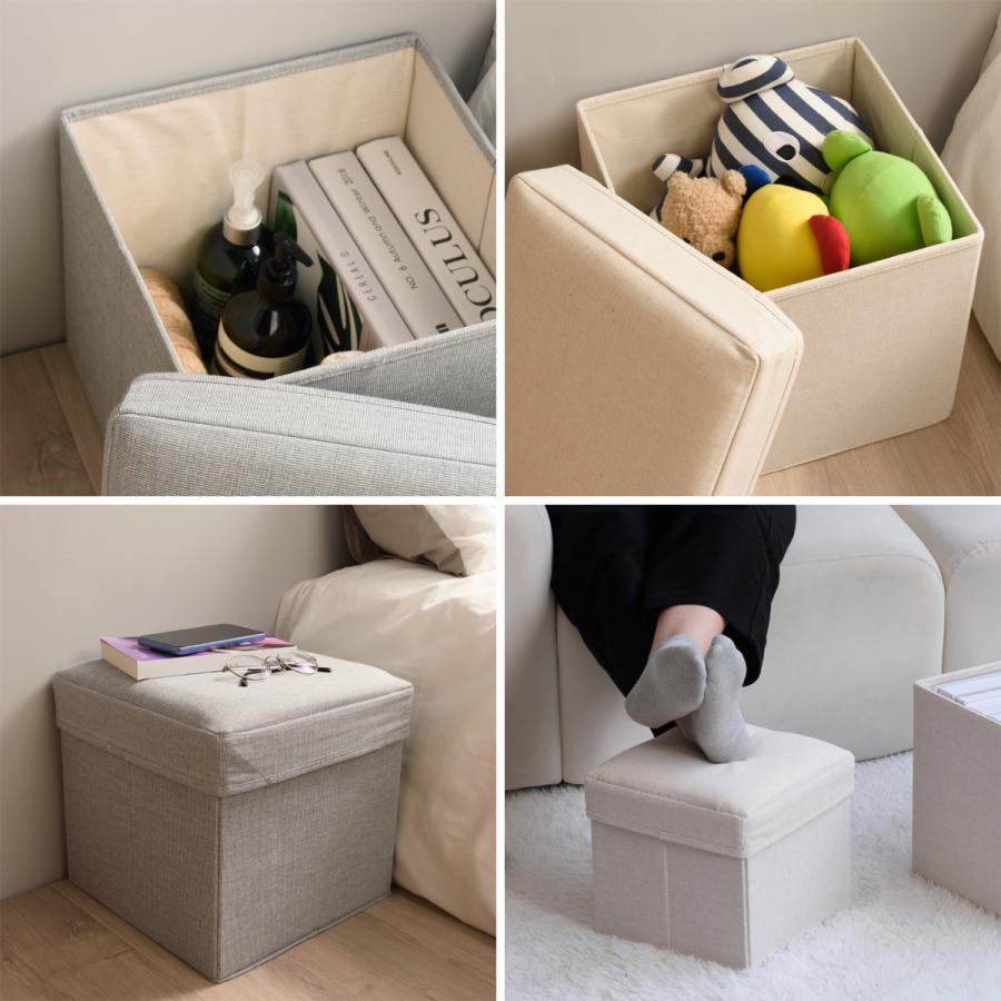 [正規代理店] Gudee グディ 収納スツール 高さ30cm 布 折りたたみ 収納ボックス 椅子 オットマン チェア 収納 ALFIO GudeeLife | GUDEE | 06